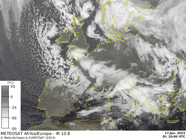 Immagine satellitare IR 10.8