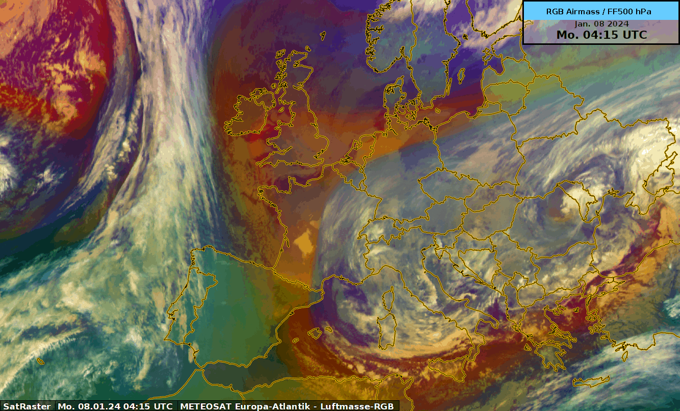 Figura 2: animazione satellitare RGB Airmass