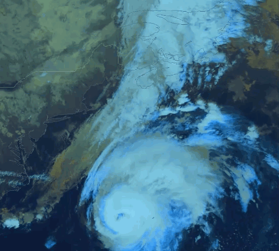 Fig. 2 : Animazione del satellite GOES16 tra il 23 settembre alle 06 UTC e il 24 settembre alle 06 UTC.