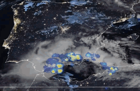 Animazione satellitare e attività elettrica da martedì 29 a mercoledì mattina 30 ottobre 2024.