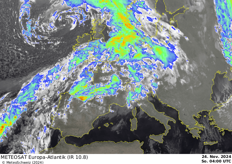 Animazione delle immagini satellitari di domenica mattina, 24.11.2024. Fonte: MeteoSvizzera