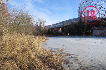 Il lago gelato del Mont-d'Orge nel febbraio 2022. Immagine: MeteoSvizzera, Didier Ulrich.