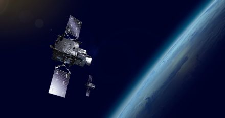 Satellit im Orbit