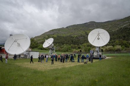 Inaugurazione della stazione di ricezione dei nuovi dati satellitari ECMWF a Leuk.