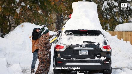 Fig.4: la nevicata da record che ha colpito recentemente lo Stato di New York. Nella foto Buffalo il 19 novembre 2022. 