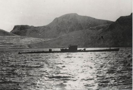 Sottomarino U-537 al largo delle coste del Labrador. 