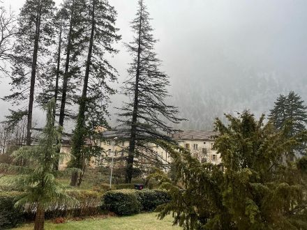 Il tempo a Faido, in Leventina, lunedì mattina non era esattamente quello tipico delle condizioni di vento da nord. Invece di un cielo azzurro e di un'aria limpida, il tempo è stato grigio e ha nevicato nella media Leventina fino a 700 metri.