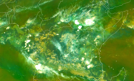 Fig. 3: Temporali sull'Africa centrale e orientale. 