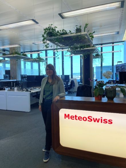 Laura (del servizio meteorologico tedesco) era in visita a MeteoSvizzera nelle scorse settimane.