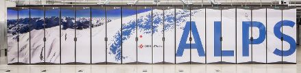Il supercalcolatore ALPS che sostituirà nel 2024 i calcoli meteorologici effettuati oggi dal supercomputer Piz Daint al Centro Svizzero di Calcolo Scientifico CSCS, con sede Lugano. (immagine di Marco Abram, CSCS)