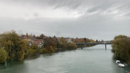 Panorama dell'Aare nel canale Nidau-Büren presso Aegerten BE. Immagine: Segnalazioni utenti App MeteoSvizzera.