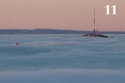 Al limite superiore dello strato di nebbia alta sull’Albis-Hochwacht, 19 dicembre 2021. Foto: D. Gerstgrasser