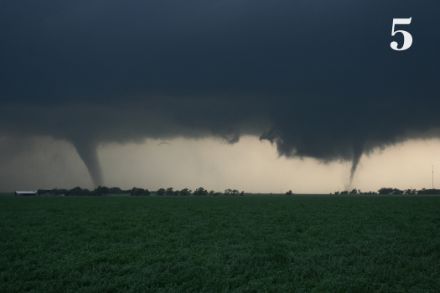 Tornado gemelli a Cherokee (Oklahoma), 14 aprile 2012. Foto: Daniela Roth