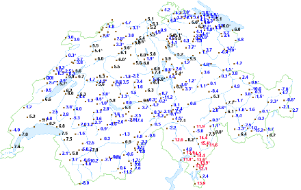 Temperatura massima registrata domenica 21 aprile 2024 in Svizzera. 
