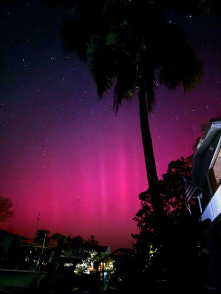Aurora boreale vista dalle Florida Keys