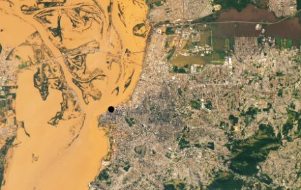 Immagine satellitare della reigone di Porto Alegre
