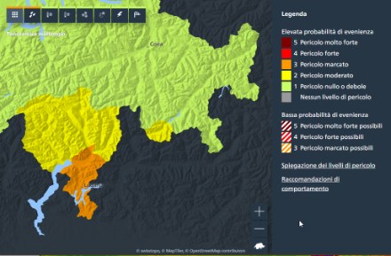 Allerte di MeteoSvizzera