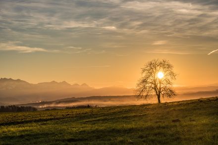 Una giornata soleggiata volge al termine. Foto: U. Graf