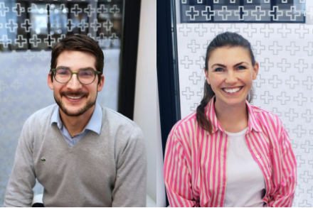 Julien Anet (a sinistra) e Annkatrin Rassl (a destra).
