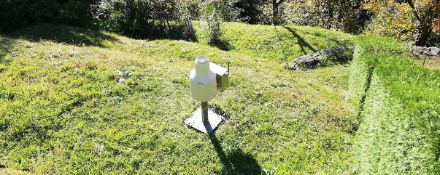 Pluviometro OTT, sulla rete pluviometrica SwissMetNet, installato a Mosogno 
