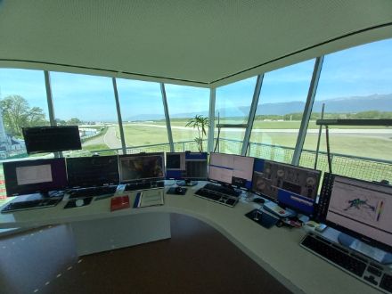 Posto di lavoro all'interno della postazione di osservazione.