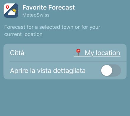 Menu widget app