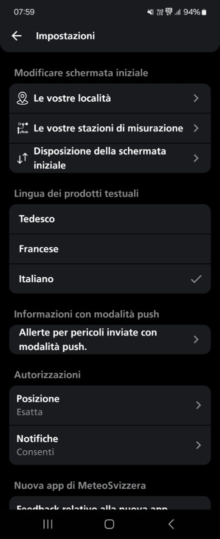 In quali lingue è disponibile l’applicazione?