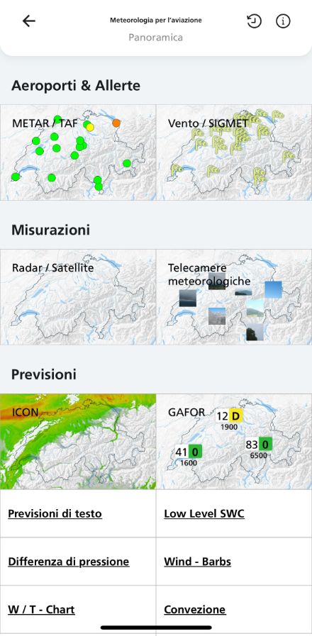 Quali prodotti fornisce la meteorologia per l’aviazione?