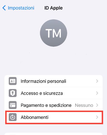 Come posso disdire l’abbonamento alla in-app “meteorologia per l’aviazione”?