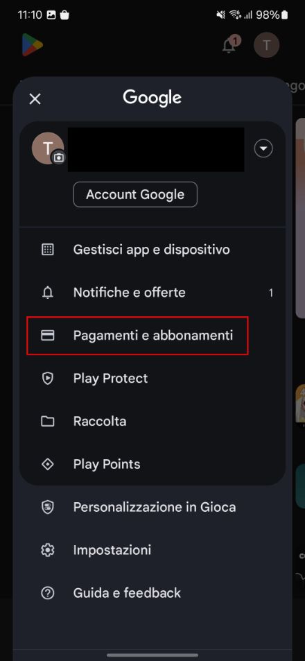 Come posso disdire l’abbonamento alla in-app “meteorologia per l’aviazione”?