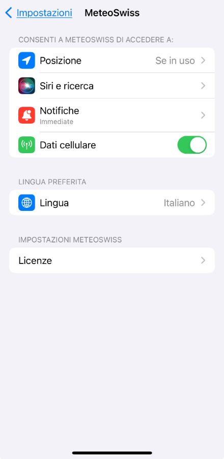 Nessuna indicazione della posizione nella carta delle animazioni (punto rosso).