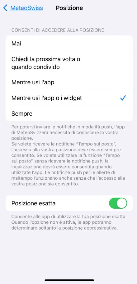 Nessuna indicazione della posizione nella carta delle animazioni (punto rosso).