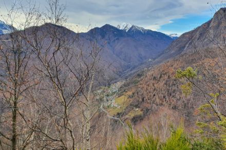 Vista sulla Valle Onsernone il 5 gennaio 2023. Foto: L. Panziera
