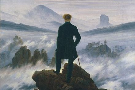 Viandante sul mare di nebbia, dipinto a olio su tela del pittore tedesco Caspar David Friedrich, realizzato nel 1818. 