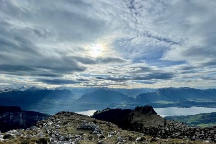 Bianco sopra, verde sotto - vista sull'Oberland Bernese (Fonte: MeteoSvizzera / J. Bhend).
