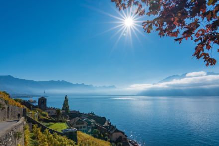 Una soleggiata e calda giornata autunnale sul Lago di Ginevra. Immagine: pixabay.com
