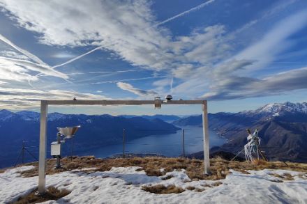 Scarso innevamento in quel di Cimetta, a 1661 metri di quota.