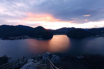 Panorama dal Sasso delle Parole (Barbengo)il 19 febbraio 2024. Foto: R. Gomaa.