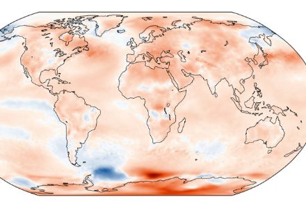 Distribuzione spaziale dell’anomalia della temperatura media dell’estate 2024 rispetto alla norma 1991-2020. Copernicus Climate Change Service / ECMWF.