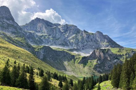 Condizioni tardo estive nelle montagne svizzere.
