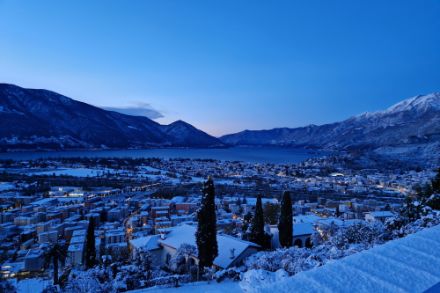 Alba fiabesca da Locarno Monti il 22 novembre 2024. MeteoSvizzera.