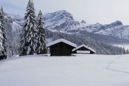 Vista del Grand Muveran nelle Alpi vodesi nel gennaio 2021. Foto: M.S.