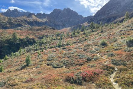 Panorama autunnale vicino al Lago di Prato in Leventina il 29 settembre 2024. Foto: M. Gaia.