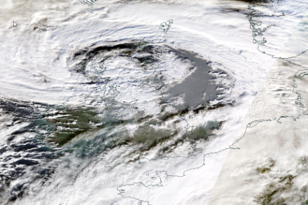 La struttura di Éowyn vista da satellite Terra Modis
