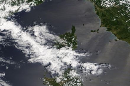 La Corsica il 16 maggio vista dai satelliti Terra/Modis NASA Worldview