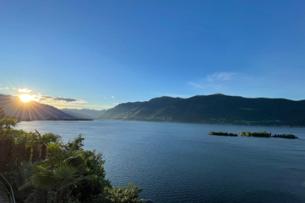 Sole fin dalle prime ore del mattino a sud delle Alpi, qui sopra il Lago Maggiore - Fonte: segnalazioni meteo tramite app di MeteoSvizzera