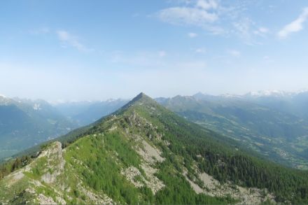 Panorama dal Pizzo Matro, domenica 15 giugno 2025 ore 08:30. Fonte: Webcam Roundshot