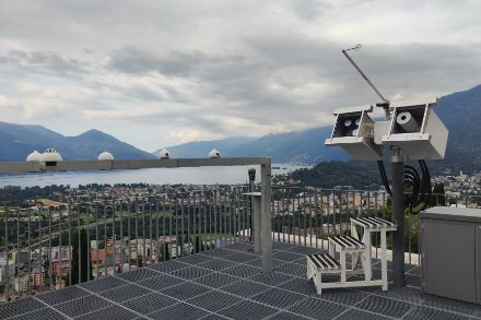 Strumentazione SwissMetnet e SACRaM presso la sede regionale di MeteoSvizzera a sud delle Alpi