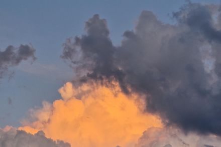 Cumulo illuminato dal sole