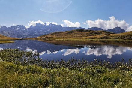 Foto scattata oggi a mezzogiorno a Melchsee-Frutt.